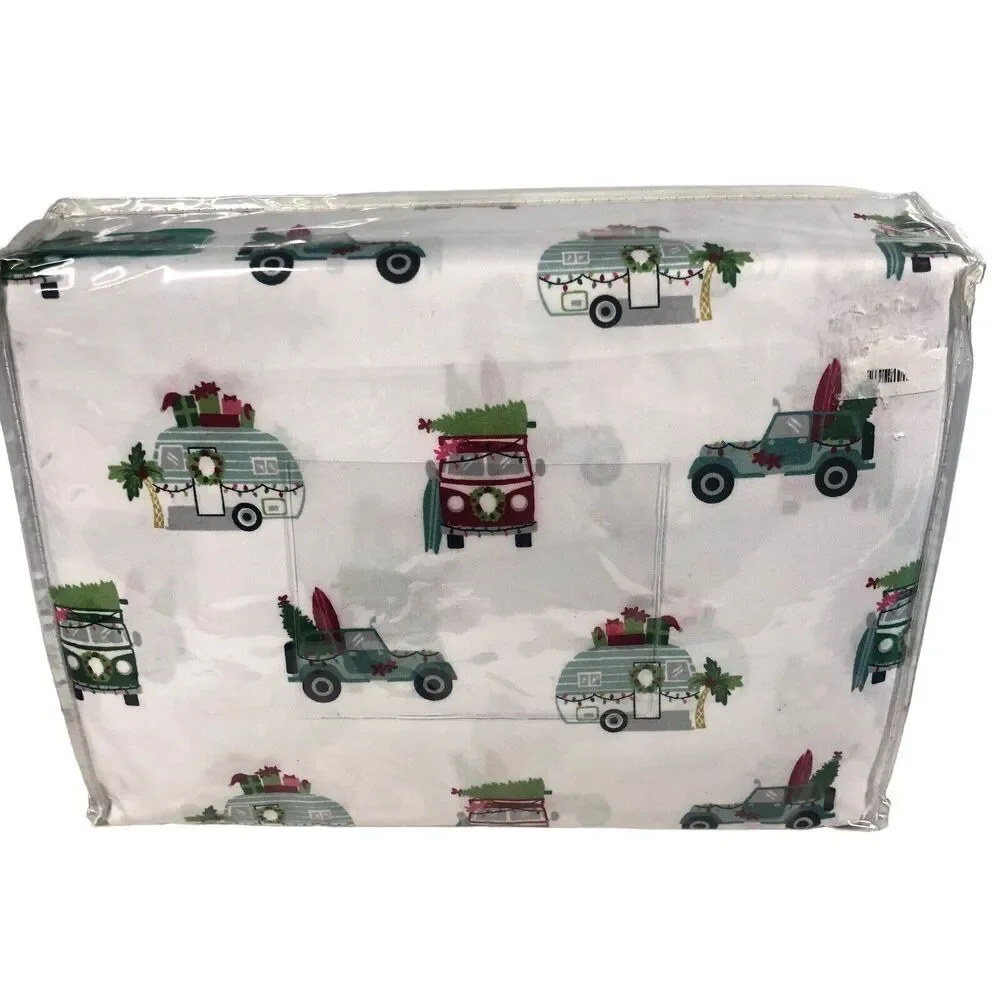 Artisan De Luxe Sheet Set Size King Jeep Holiday Travel RV Cotton Bed Sheets New